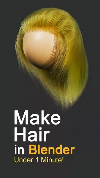 Create Hair & Fur in Blender 4.2 using Particle System #blender #3d #animation #hairsimulation