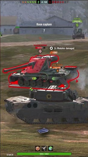DOUBLE ATTACK Gameplay in wot blitz #wotblitz #shorts