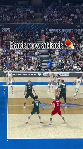 Back row attack #italianvolleyball #volleyball2026