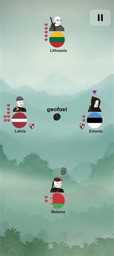 Lithuania vs Latvia vs Belarus vs Estonia #countrywar #viral #shorts #gaming #geofast