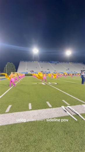 8.6K views · 301 reactions | 45 gold lamé flags, in time, from this angle = 六‍  #marchingband #colorguard | University of Delaware Marching Band | Facebook