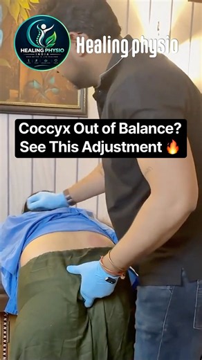 Coccyx Out of Balance? See This Adjustment 🔥#chiropractor #shorts