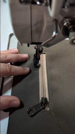 How to sew a zippered Pocket into Cordura - TACTICALTRIM #cordura #short #reel