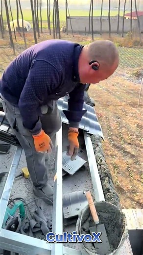 Process of Repairing a Sloped Tile Roof with Mortar and Sealant