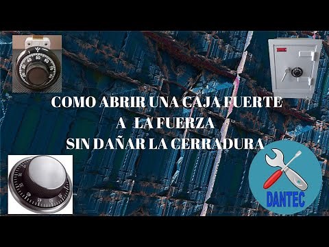 💪 COMO ABRIR UNA CAJA FUERTE A LA FUERZA / PARA RESTAURACION 💥