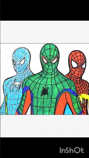 HOW TO DRAW Spider-man:Across the Spider-verse Coloring change #spiderman #spiderman4 #shorts