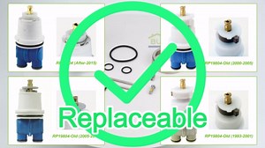 RP19804 Shower Cartridge for Delta Monitor 1300/1400 Series Shower Faucet Single Handle, Replacement Monitor Pressure Balance Single Function Cartridge, Easy Installation