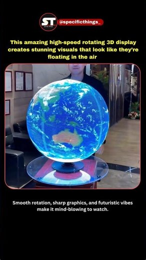 This High-Speed Rotating 3D Display Is the FUTURE . #technology #3ddisplay #viral #ytshorts