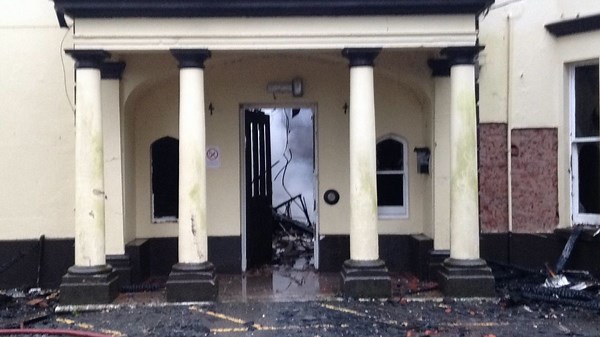 Manor house destroyed by fire in suspected arson attack