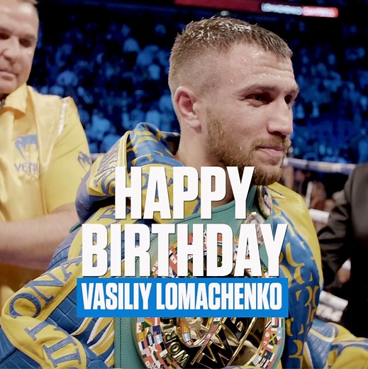 ✔️ 3-weight world champion. ✔️ 2-time Olympic Gold Medalist. ✔️ Pound-for-pound-great. 🔜 A legend. Happy Birthday to the one and only, Vasiliy Lomachenko 🎉 | Top Rank Boxing