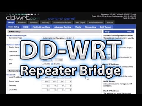 DD-WRT Repeater Bridged Setup (Talk Trough)