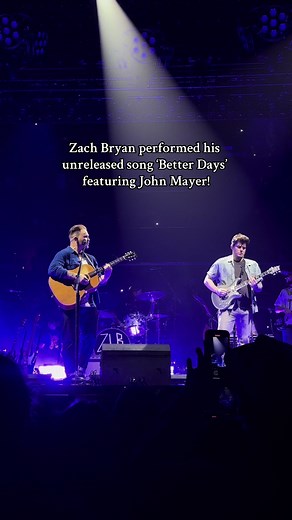 Zach Bryan performed his unreleased song ‘Better Days’ featuring John Mayer night three in LA! #ZachBryan