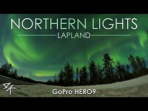 Northern Lights (Aurora Borealis) - GoPro HERO9 - Lapland, Sweden