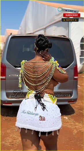 A Young zulu maidens in beautiful culture dress in dance display #shorts #culture #traditional #zulu