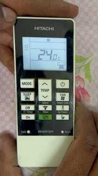 Hitachi Inverter AC Remote ke sabhi Buttons ka Complete Demo Hindi mein!