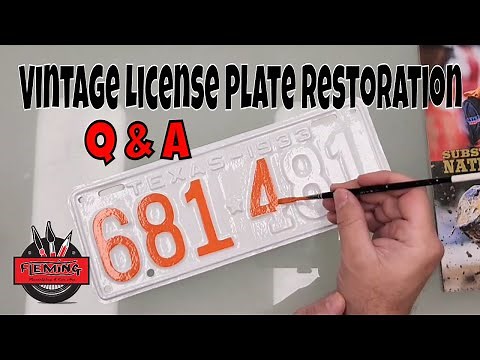 Q&A: License Plate Restoration And Repaint