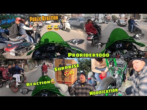 New Superbike Modification | Surprise ? Crazy Public Reaction | Hyper riding in city 🥰