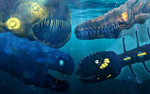 利维坦与他们的祖先作战 | Ancient Bloop and Abyssal Blaza