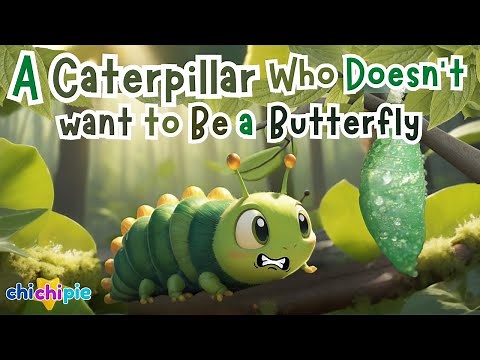"A Caterpillar Who Doesn’t Want to Be a Butterfly"| Bravery & Change | Kids Moral Bedtime Story