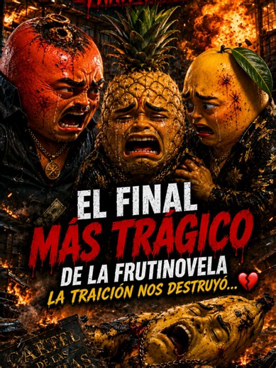 💔🍍 EL FINAL QUE NADIE ESPERABA 😭 Banano reveló toda la verdad... Pero una explosión cambió el destino del Cartel de las Frutas para siempre. 💥 Después de todo lo que pasó, nadie volvió a ser el mismo. ¿Crees que Chontaduro hizo lo correcto? 👀 PARTE FINAL #frutinovelas #final #dramatiktok #seriestiktok #parati