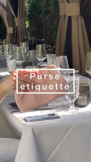 🔔 Purse Etiquette: Where to Place Your Purse When Dining Out When dining out, it's essential to be mindful of where to place your purse to maintain a refined and sophisticated appearance. Avoid placing your purse on the table, as it can create clutter and take up valuable space. Instead, opt to put your purse either behind you on the chair or discreetly in your lap. Following this purse etiquette demonstrates your knowledge of proper dining manners and shows your appreciation for a well-organiz