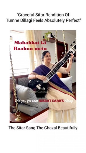 Tumhe Dil Lagi On Sitar By Anupama Bhagwat #sitar #semiclassical #music #icmtabla #shrots
