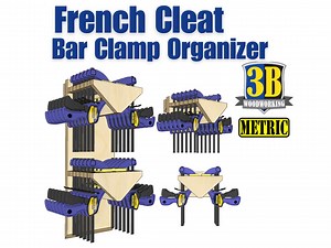 French Cleat Bar Clamp Storage Plans: DIY Garage Organizer (metric Build Plans) - Etsy