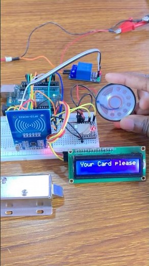 12V Solenoid door control using Voice control & RFID | ArduinoTutorial #arduino #electronics