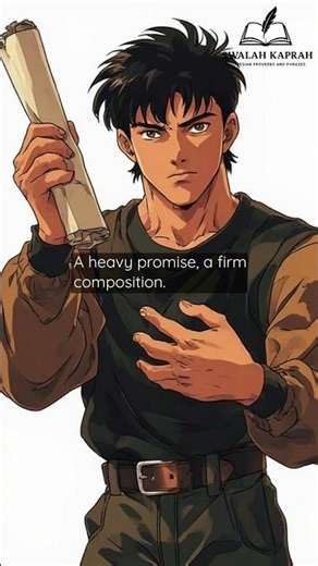 Janji berat, karangan teguh. #proverbs #phrases #quotes #idioms #indonesian