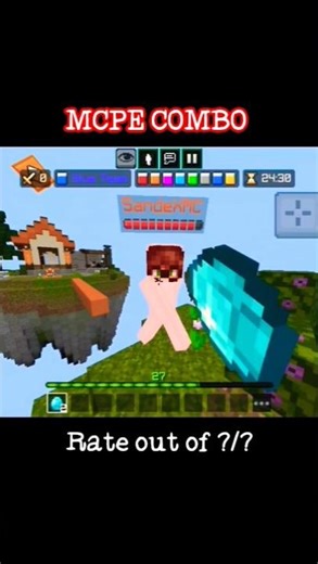 best MCPE COMBO in mobile #combo #shorts
