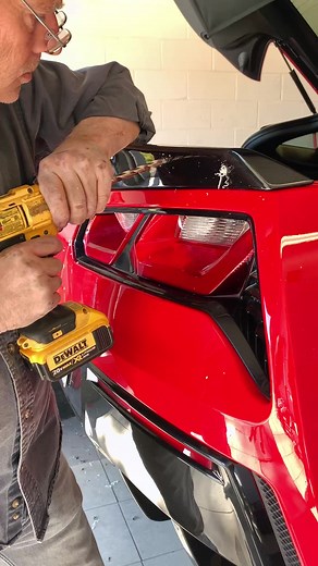 Installing Stage 2 Stingray Wickers on C7 Z51 Spoiler