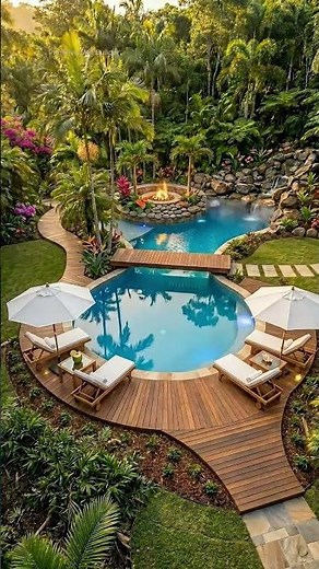 Building the Ultimate Tropical Paradise Pool! 🌴