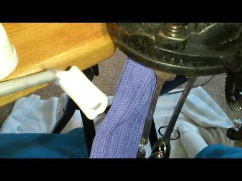 My 1925 Gearhart sock knitting machine