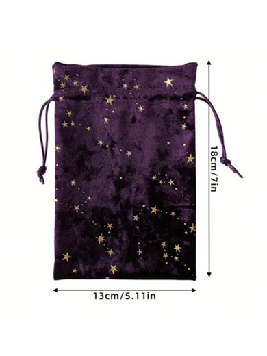 Velvet Drawstring Pouch, Can Store Tarot Cards, Oracle Cards And Crystals - Perfect Gift Bag For Easter, Christmas, Halloween, Mother's Day, Bridesmaid, Graduation, Birthday, Wedding | SHEIN