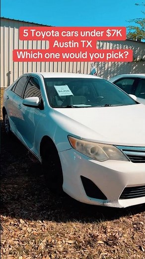 5 Toyota cars under $6000 in Austin TX
