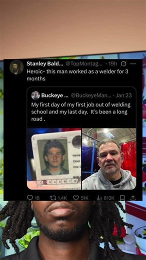 My first day of my first job out of welding school and my last day. It's been a long road.