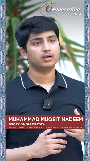 Muhammad Muqsit Nadeem, BSc Economics ‘24, inspires us with his journey at LUMS. #LearningWithoutBorders #BeingLumnite | LUMS
