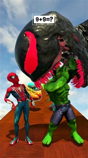 Spider-man vs Hulk Heaven and Hell Run Challenge! Ep.3 😜 #spiderman #funny