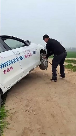 An Experienced Driver Accidentally Fell Off The Curb While Reversing #automobile #funny