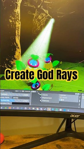 How to make GOD RAYS in Blender #tutorial #pokemon #blender