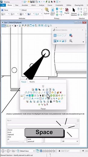 How to Hide a Single Element by Key-in #microstation #tutorial #learning