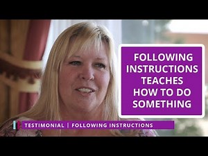 Following Instructions teaches kids how to do an instruction