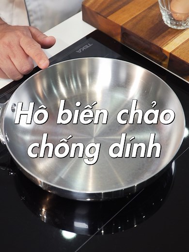 Hô biến chảo không chống dính thành chảo chống dính cực dễ cùng đầu bếp Võ Quốc #learnontiktok #nauan #chaochongdinh #voquocchef