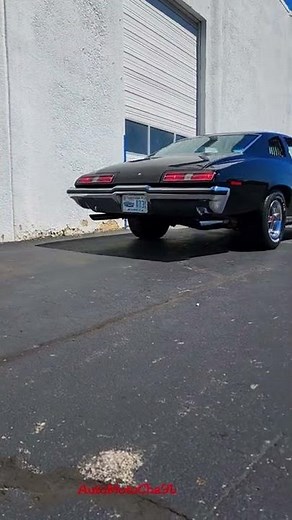 1973 Pontiac Grand AM Muscle Car Leaving Car Show Loud V8 Engine