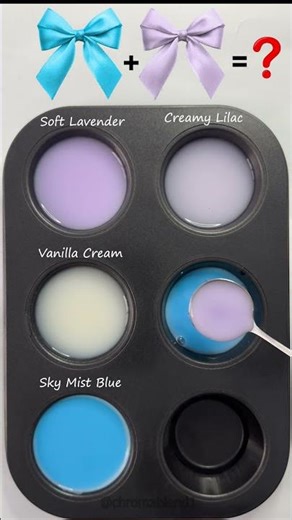 Mixing Soft Lavender, Vanilla Cream & Sky Mist Blue… This Looks So Clean 😮