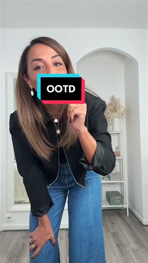 Tenue du Jour: Jean Taille Haute, Veste Noire et Sneakers