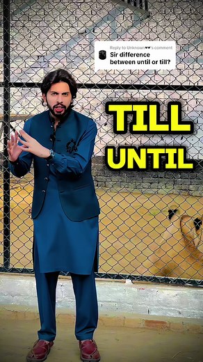 Replying to @Unknown🕶 Till vs until in English grammar #till #until #englishgrammar #foryoupage #englishwithlaalkhan