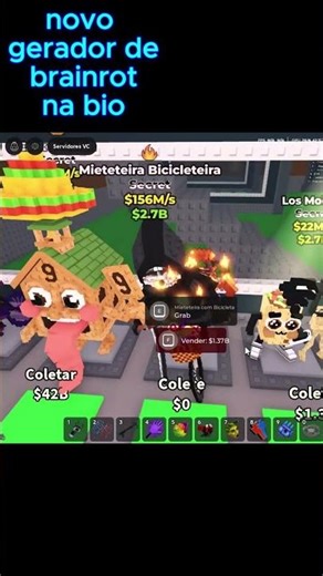 gerador de brainrot super OP #roblox #freerobux #roubeumbrainrot #robux