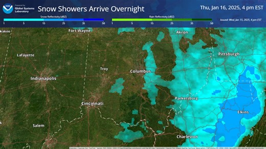 50K views · 22 reactions | A model simulation of snow moving through the region. | US National Weather Service Wilmington OH | Facebook