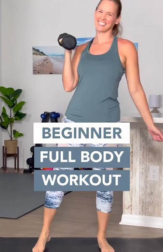 Grab the full workout over on my Youtube Channel. Find me there @ Becky Fox Fitness. Then, don't forget to save this video for when you need a good workout. 💪 #weightloss #workoutdaily #beginnerworkout #fullbodyworkout | Becky Fox